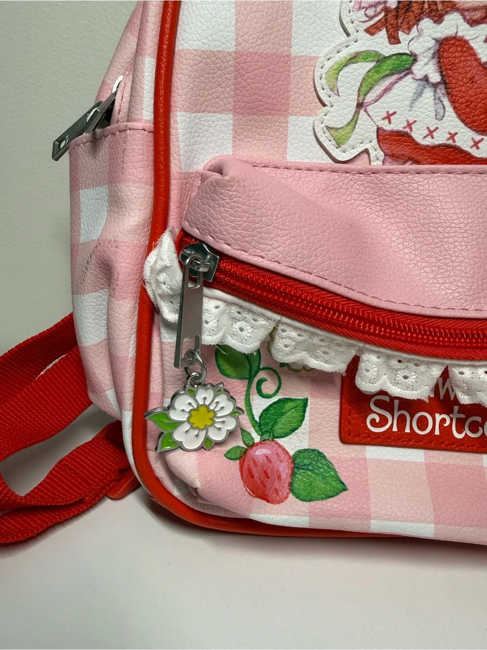 Strawberry Shortcake Small Backpack Coin Purse Pink Red